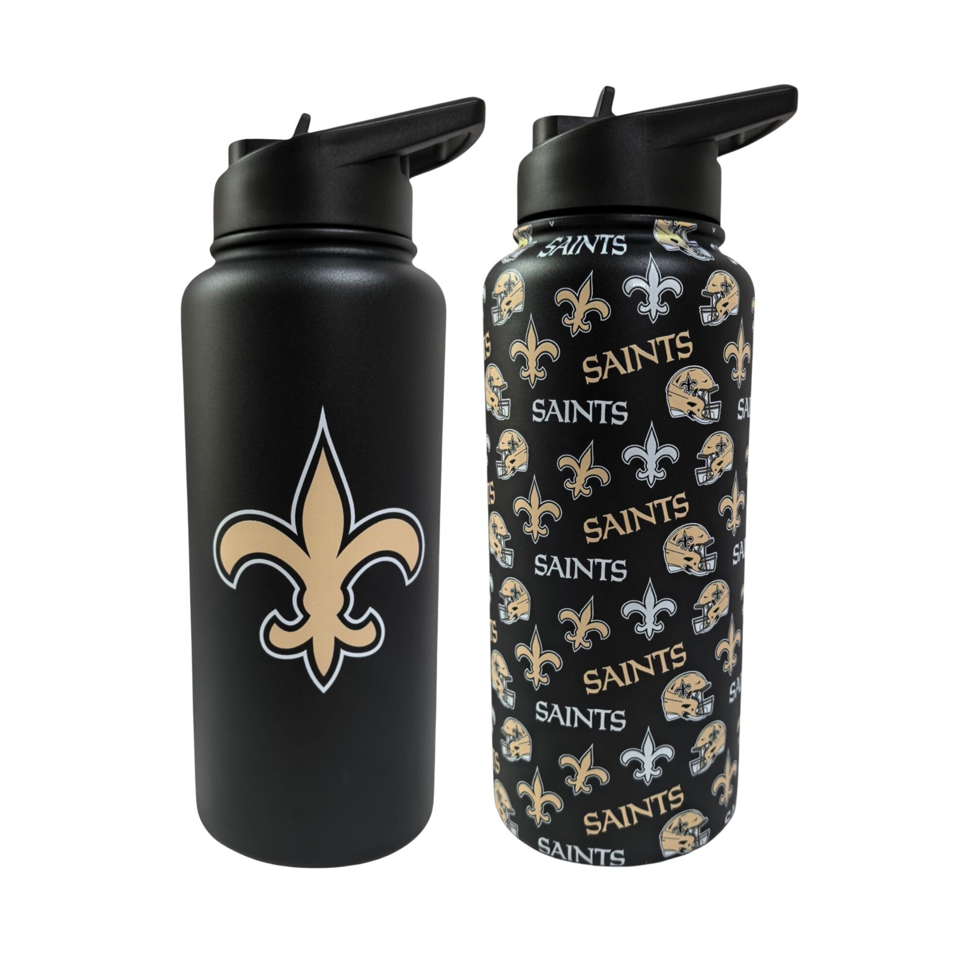 Pegasus New Orleans Saints Game Day Duo 41oz. Stainless Steel Water Bottle Set