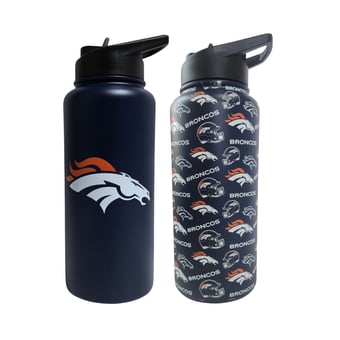 Pegasus Denver Broncos Game Day Duo 41oz. Stainless Steel Water Bottle Set