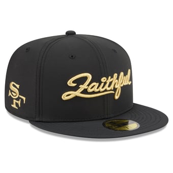 Men's New Era Black San Francisco 49ers Rivalries Collection 59FIFTY Fitted Hat