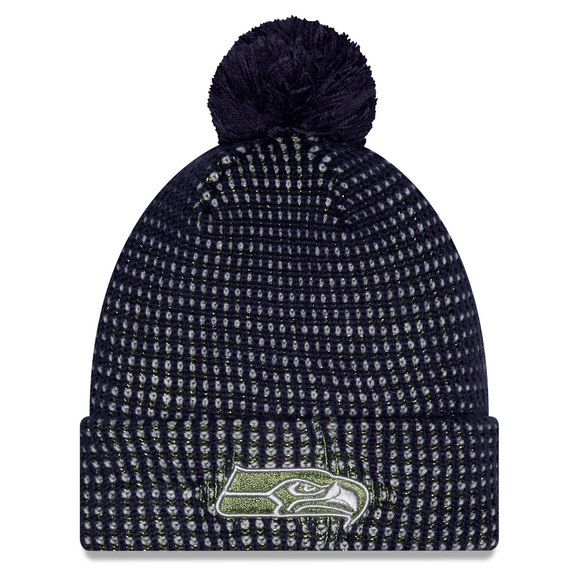 Men's New Era College Navy Seattle Seahawks Rivalries Collection Cuffed Knit Hat