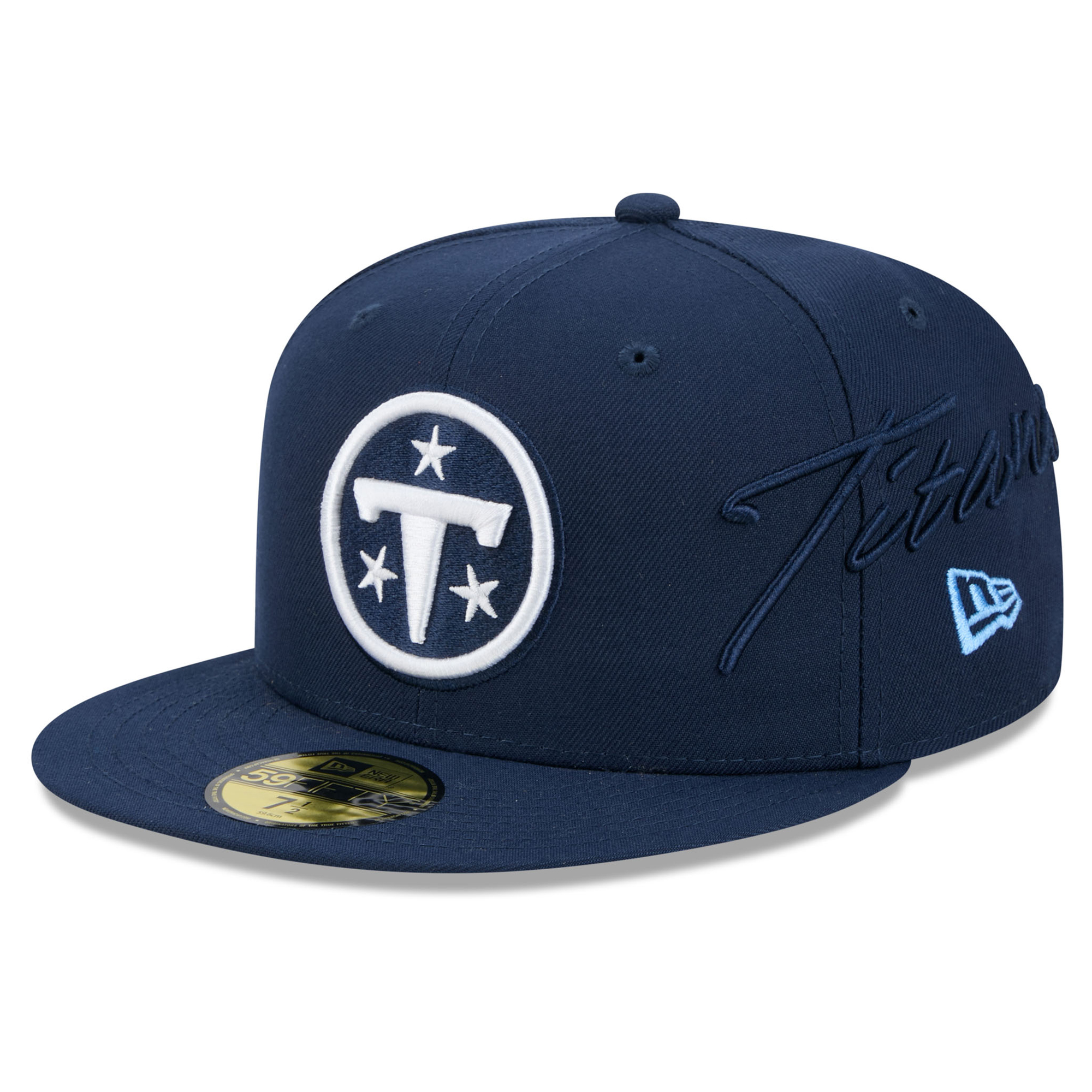 Men’s New Era Navy Tennessee Titans 2026 Rivalries Collection Fan Pack Side Script 59FIFTY Fitted Hat Men’s New Era Navy Tennessee Titans 2026 Rivalries Collection Fan Pack Side Script 59FIFTY Fitted Hat