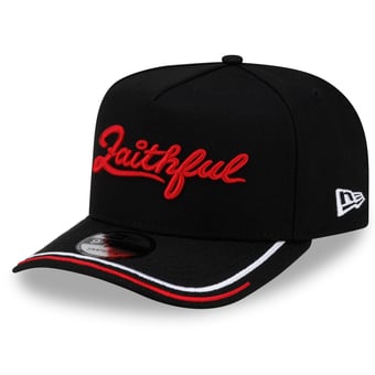 Men's New Era Black San Francisco 49ers Rivalries Collection Fan Pack A-Frame 9FIFTY Snapback Hat