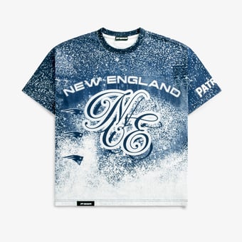 Unisex Navy New England Patriots Jumbo Print Graphic T-Shirt