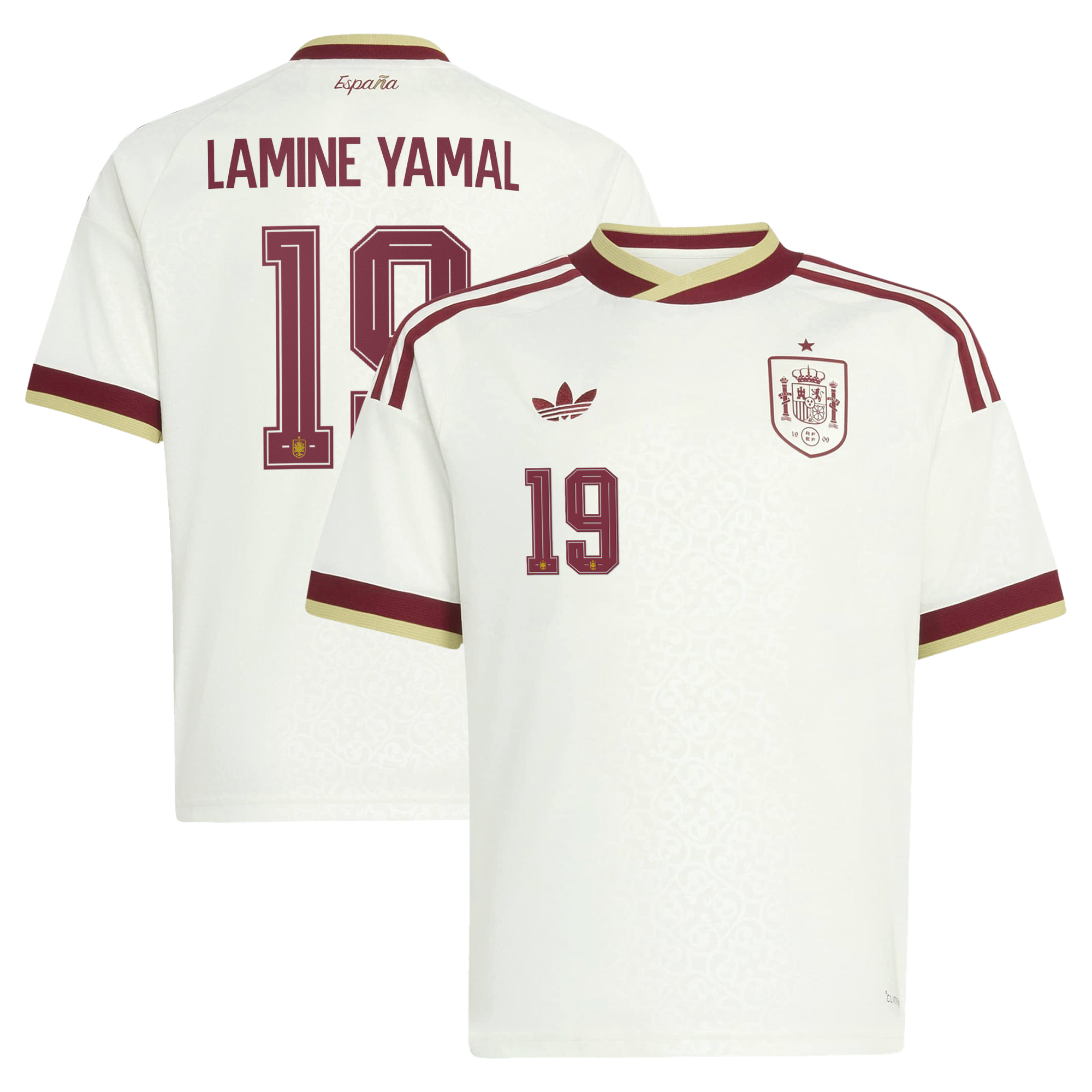 Maillot Extérieur Espagne adidas 2026 - Enfant avec flocage Lamine Yamal 19