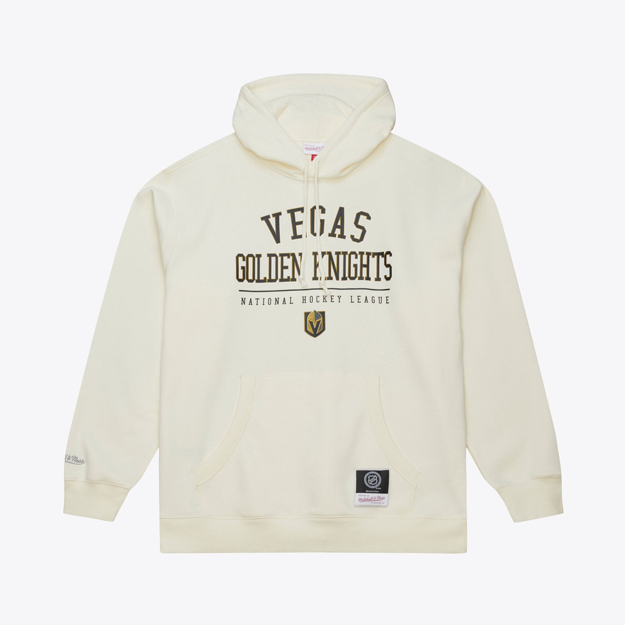 Men's Mitchell & Ness  Cream Vegas Golden Knights Walk-Off Logo Fleece Hoodie