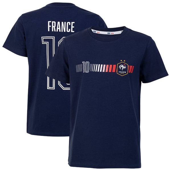 T-shirt France n° 10 - Bleu marine - Enfant