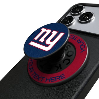 Keyscaper New York Giants Personalized Endzone Solid PopSockets Magnetic Phone Grip & Stand
