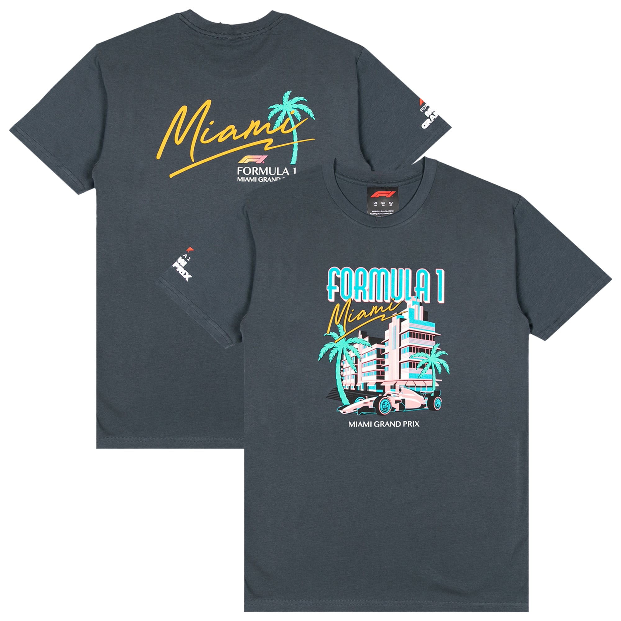 Men's Blue 2026 Miami Grand Prix Valet T-Shirt