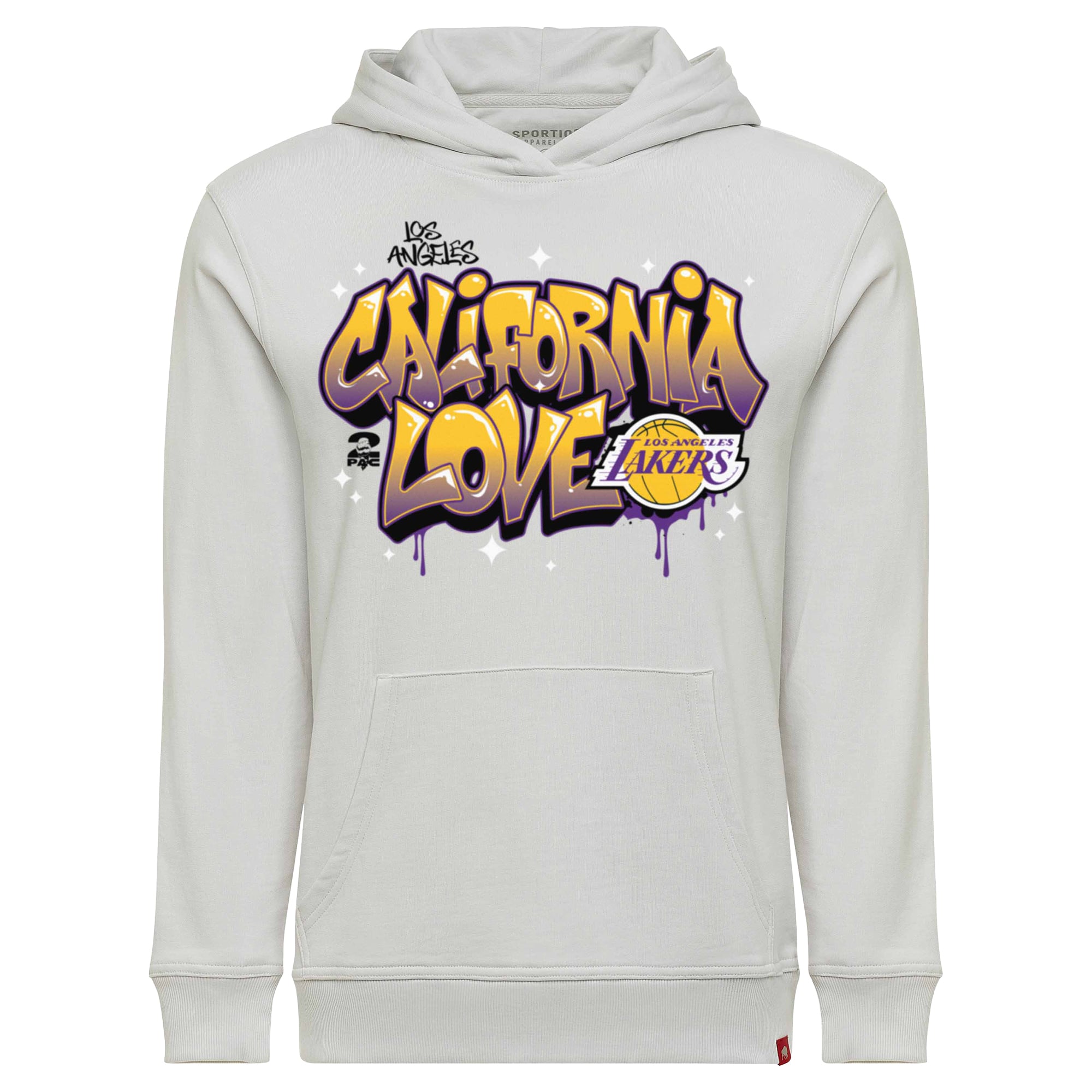 Unisex Sportiqe x 2PAC California Love Gray Los Angeles Lakers Drake Hoodie