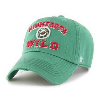 Men's '47 Green Minnesota Wild Seymoore Distressed Applique Clean Up Adjustable Hat