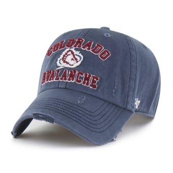 Men's '47 Navy Colorado Avalanche Seymoore Distressed Applique Clean Up Adjustable Hat