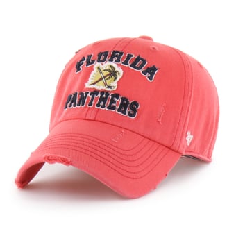Men's '47 Red Florida Panthers Seymoore Distressed Applique Clean Up Adjustable Hat
