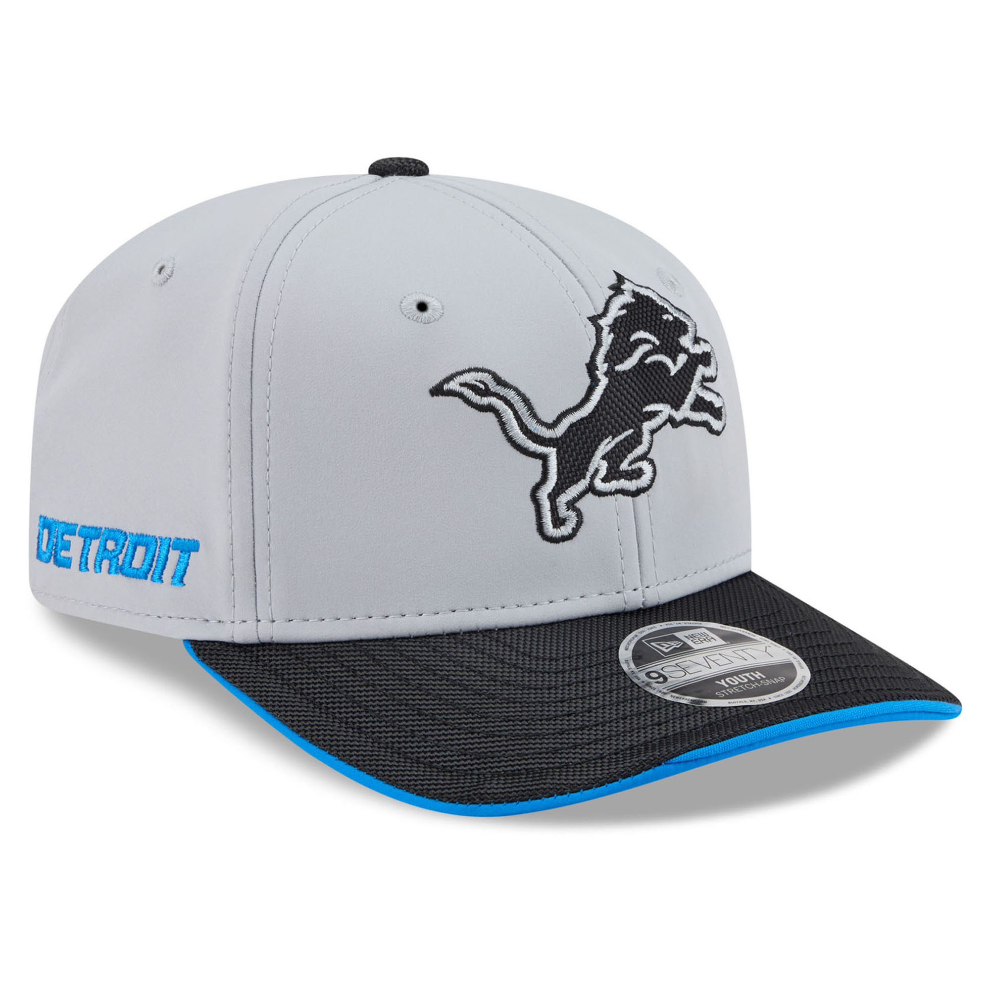 Youth New Era Silver Detroit Lions 2026 Rivalries Collection 9SEVENTY Adjustable Hat