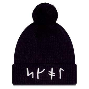 Youth New Era Purple Minnesota Vikings 2026 Rivalries Collection Sideline Cuffed Knit Hat with Pom