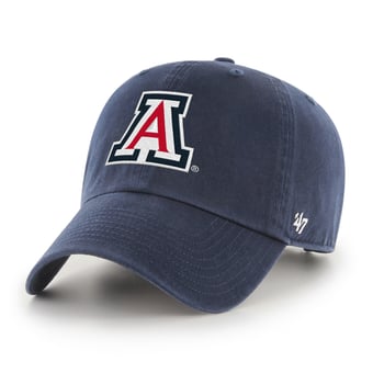 Men's '47  Navy Arizona Wildcats Logo Clean Up Adjustable Hat