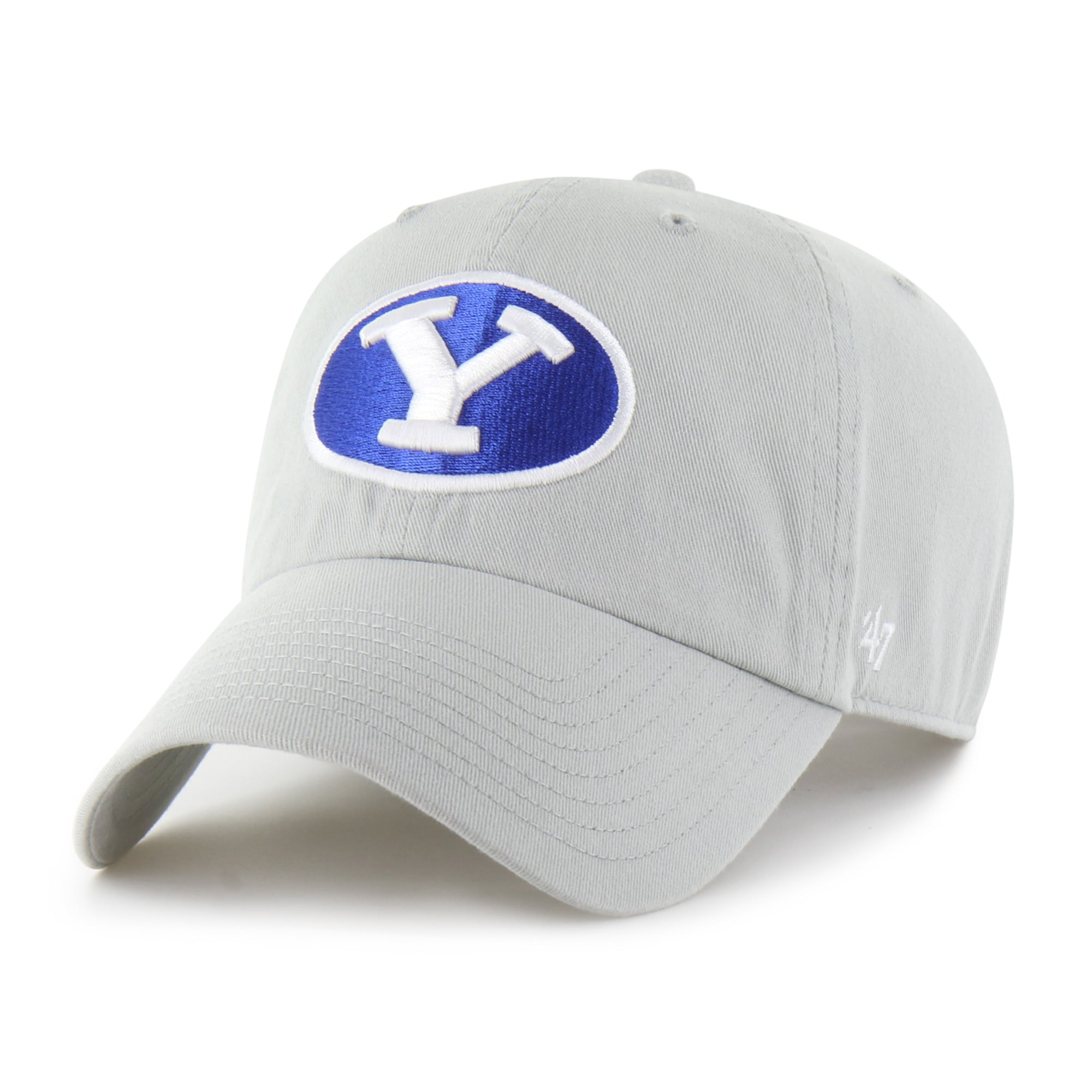 Men's '47  Gray BYU Cougars Clean Up Adjustable Hat