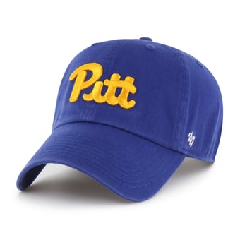 Men's '47  Royal Pitt Panthers Logo Clean Up Adjustable Hat