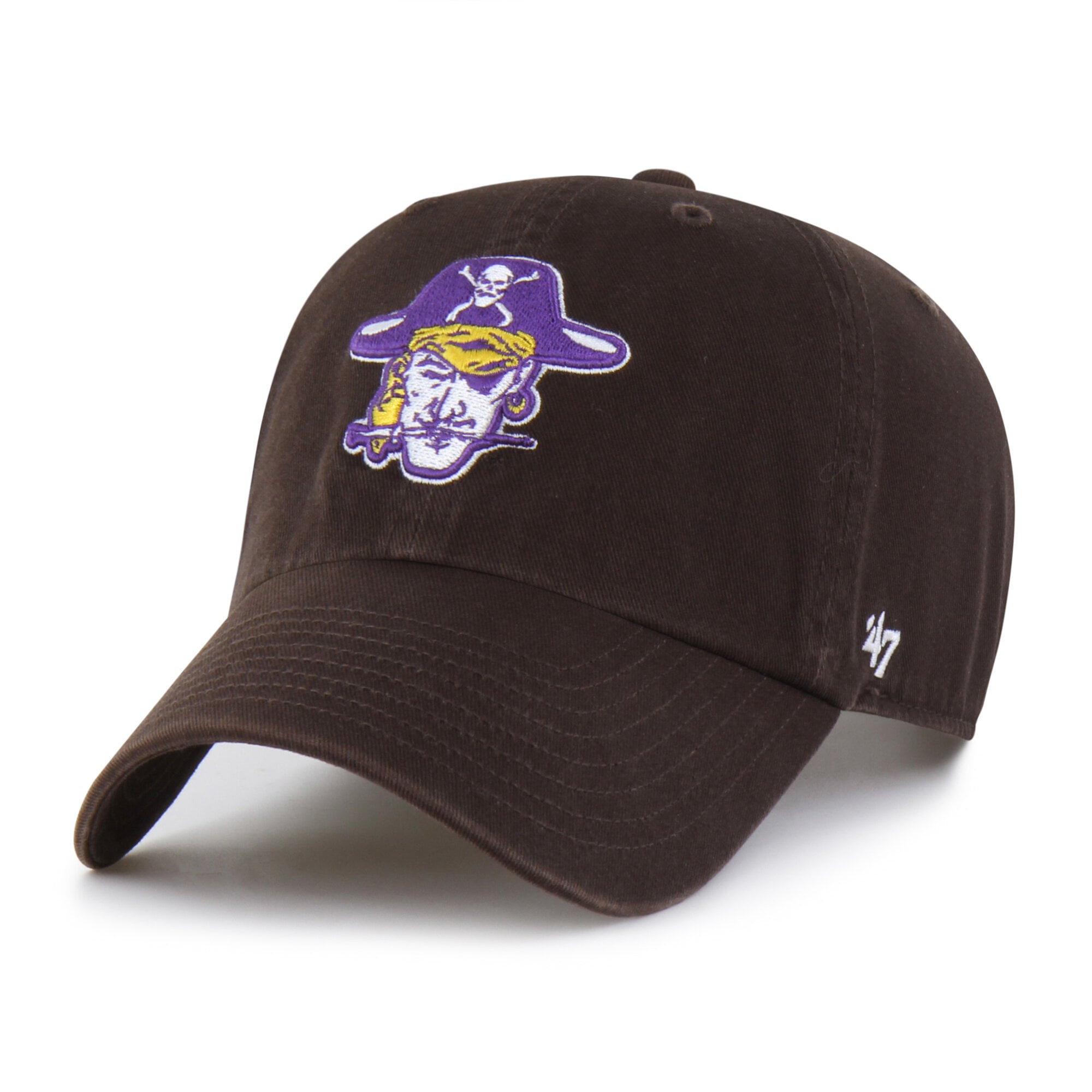 Men's '47  Brown ECU Pirates Vault Clean Up Adjustable Hat