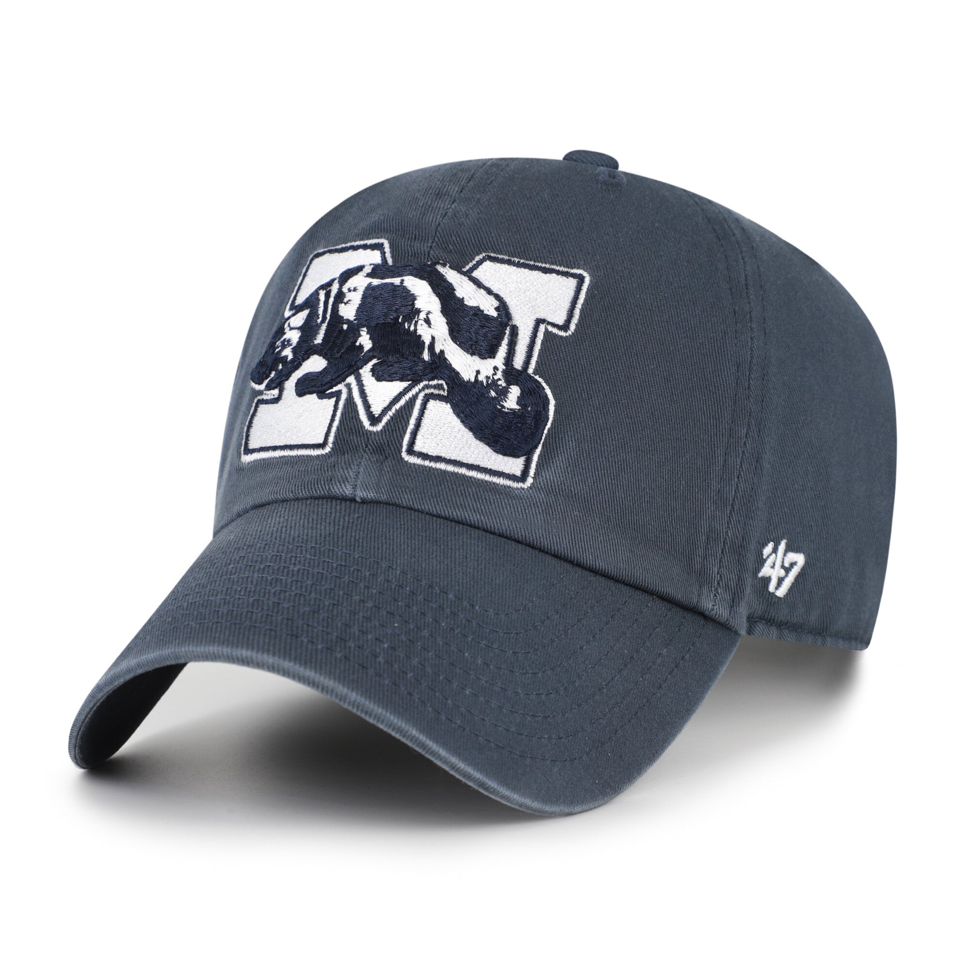 Unisex '47  Michigan Wolverines Navy Vault Clean Up Adjustable Hat