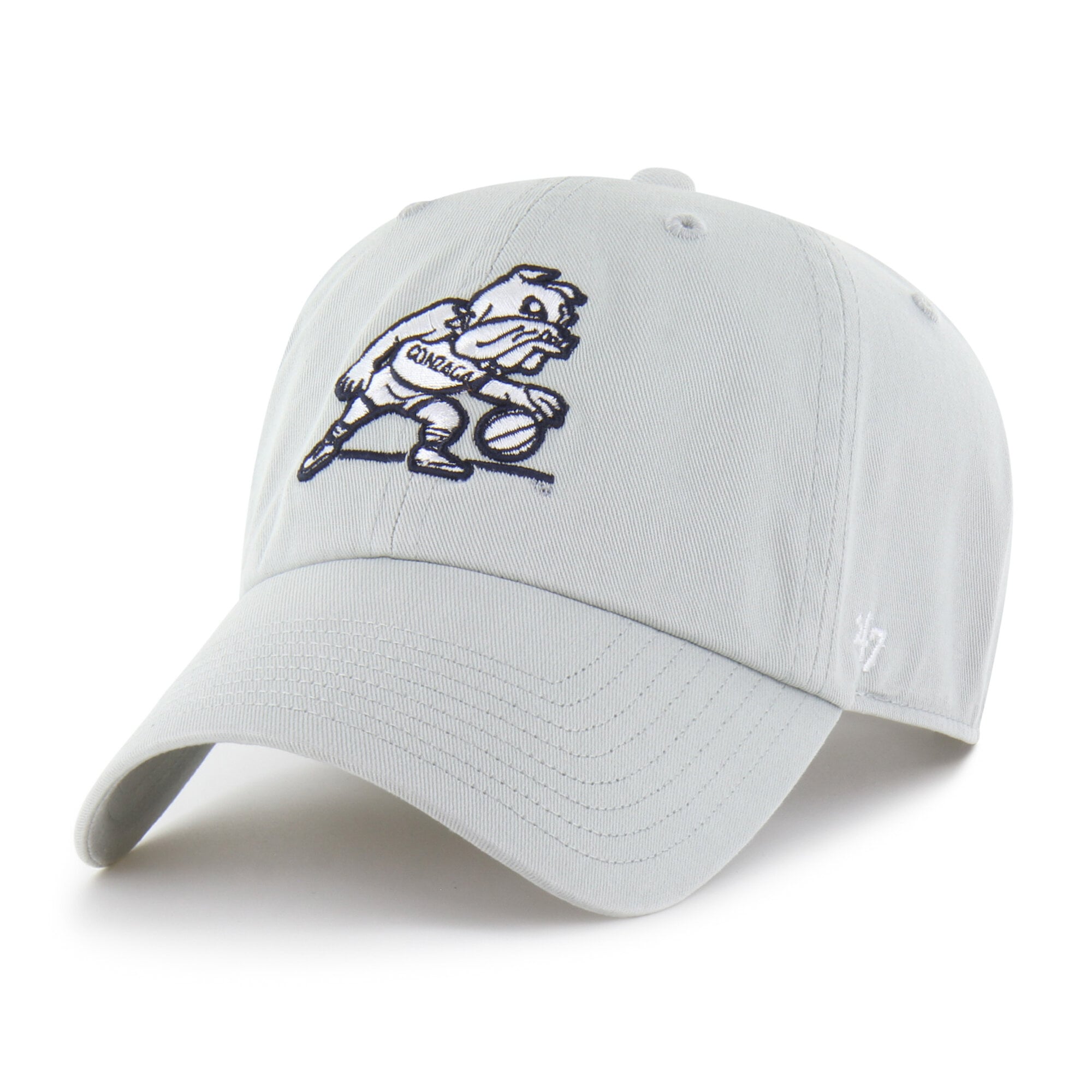 Unisex '47  Gonzaga Bulldogs Gray Vault Clean Up Adjustable Hat