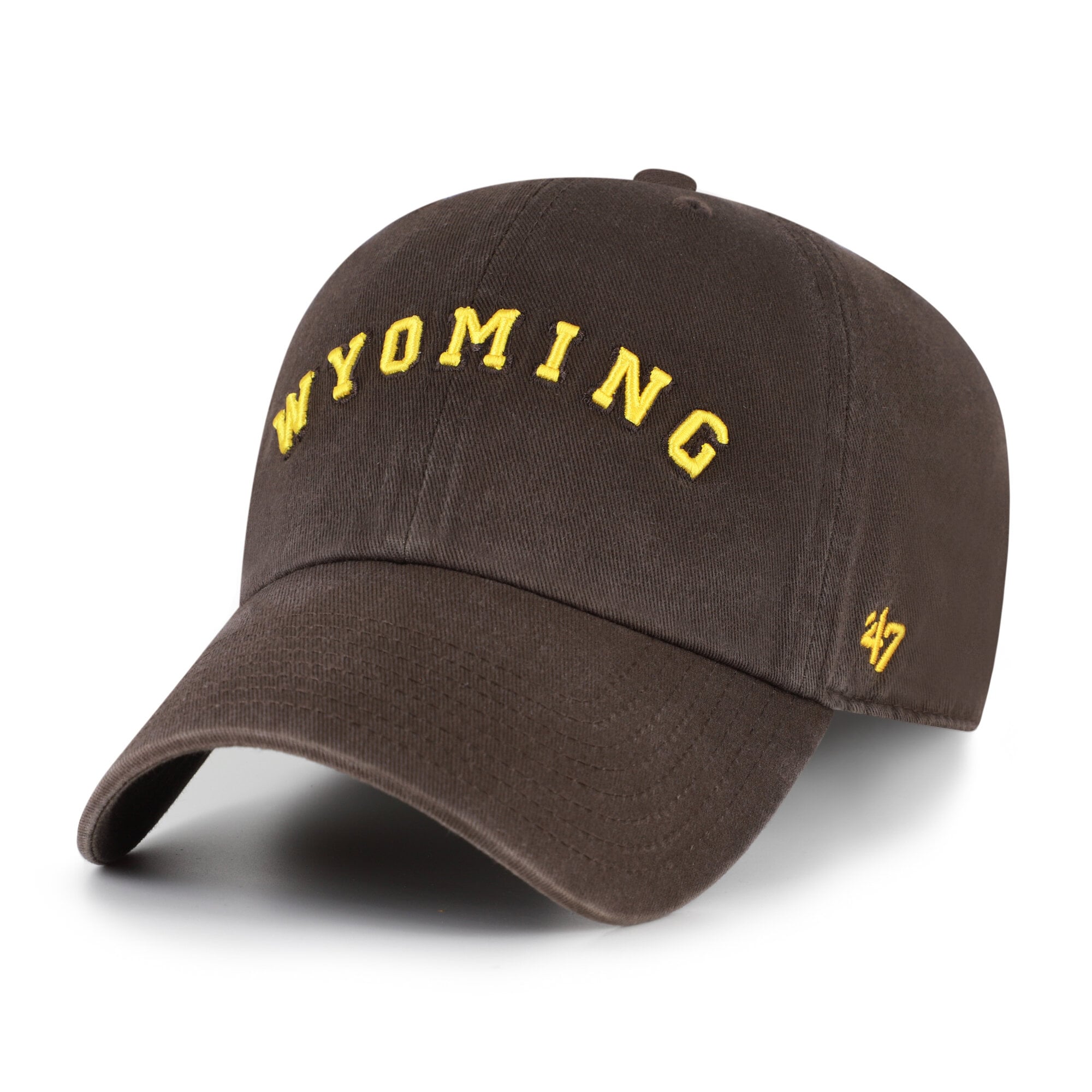 Unisex '47  Wyoming Cowboys Brown Vault Clean Up Adjustable Hat