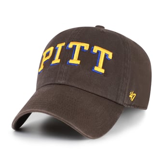 Men's '47  Brown Pitt Panthers Vault Clean Up Adjustable Hat