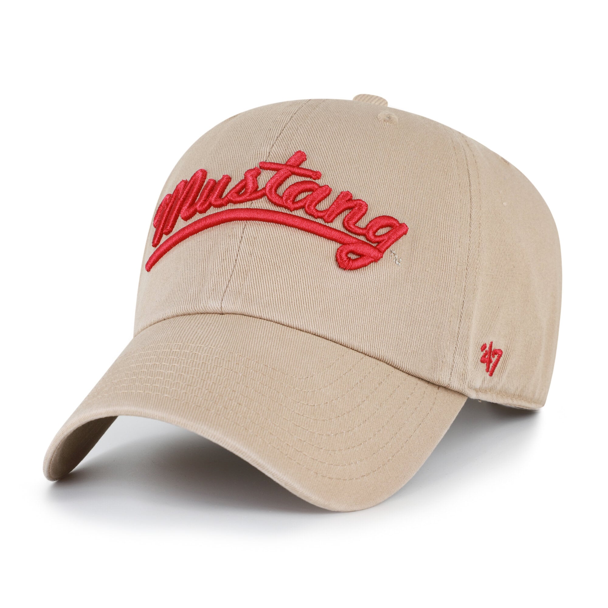 Unisex '47  SMU Mustangs Khaki Vault Clean Up Adjustable Hat
