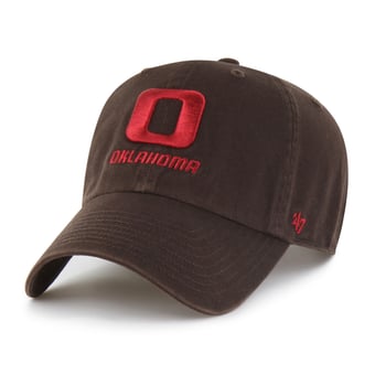 Men's '47  Brown Oklahoma Sooners Vault Clean Up Adjustable Hat