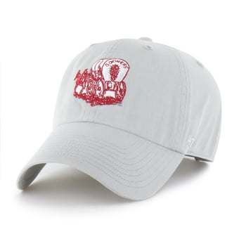 Men's '47 Gray Oklahoma Sooners Vault Clean Up Adjustable Hat
