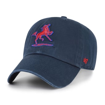 Men's '47 Navy SMU Mustangs Vault Clean Up Adjustable Hat