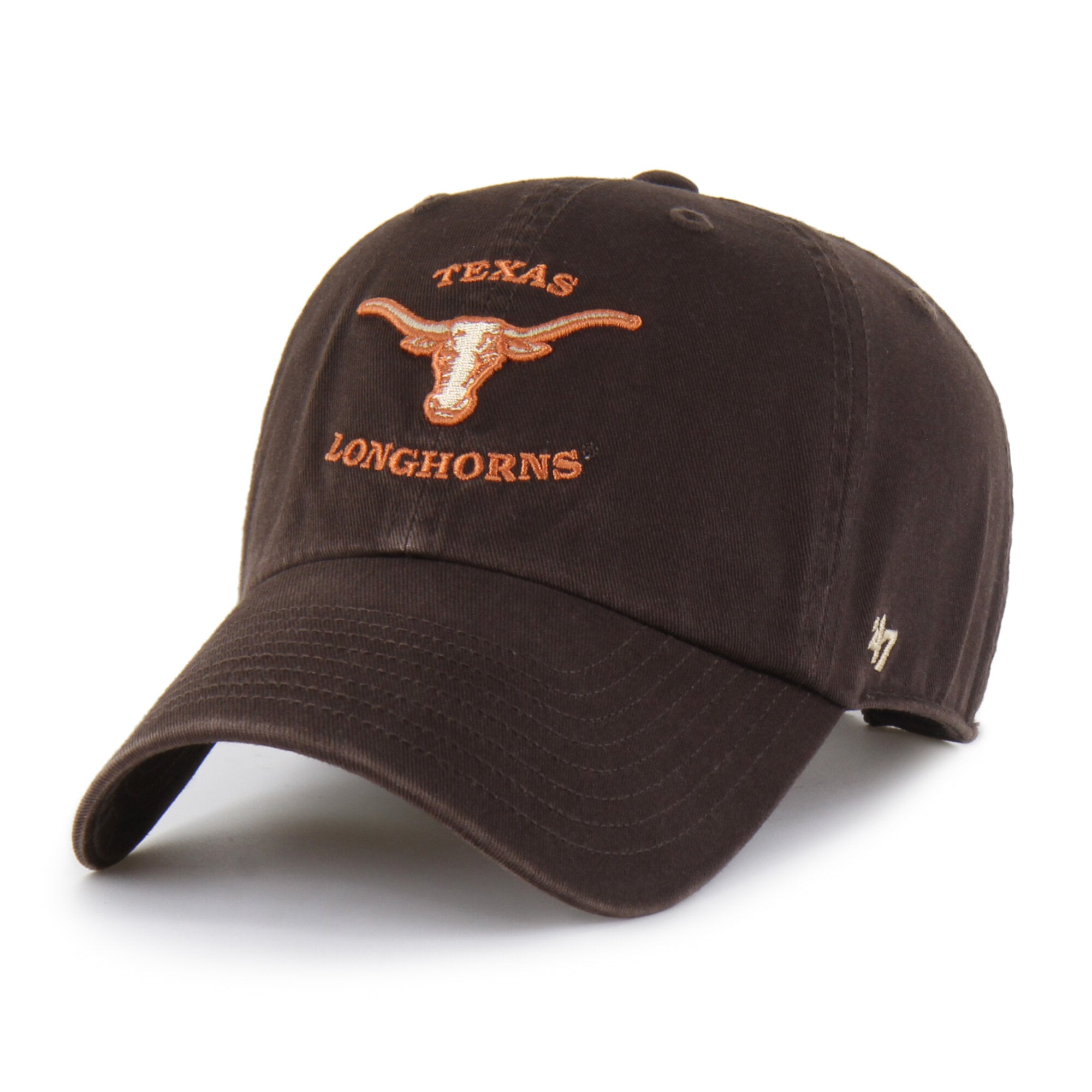 Men's '47  Brown Texas Longhorns Vault Clean Up Adjustable Hat