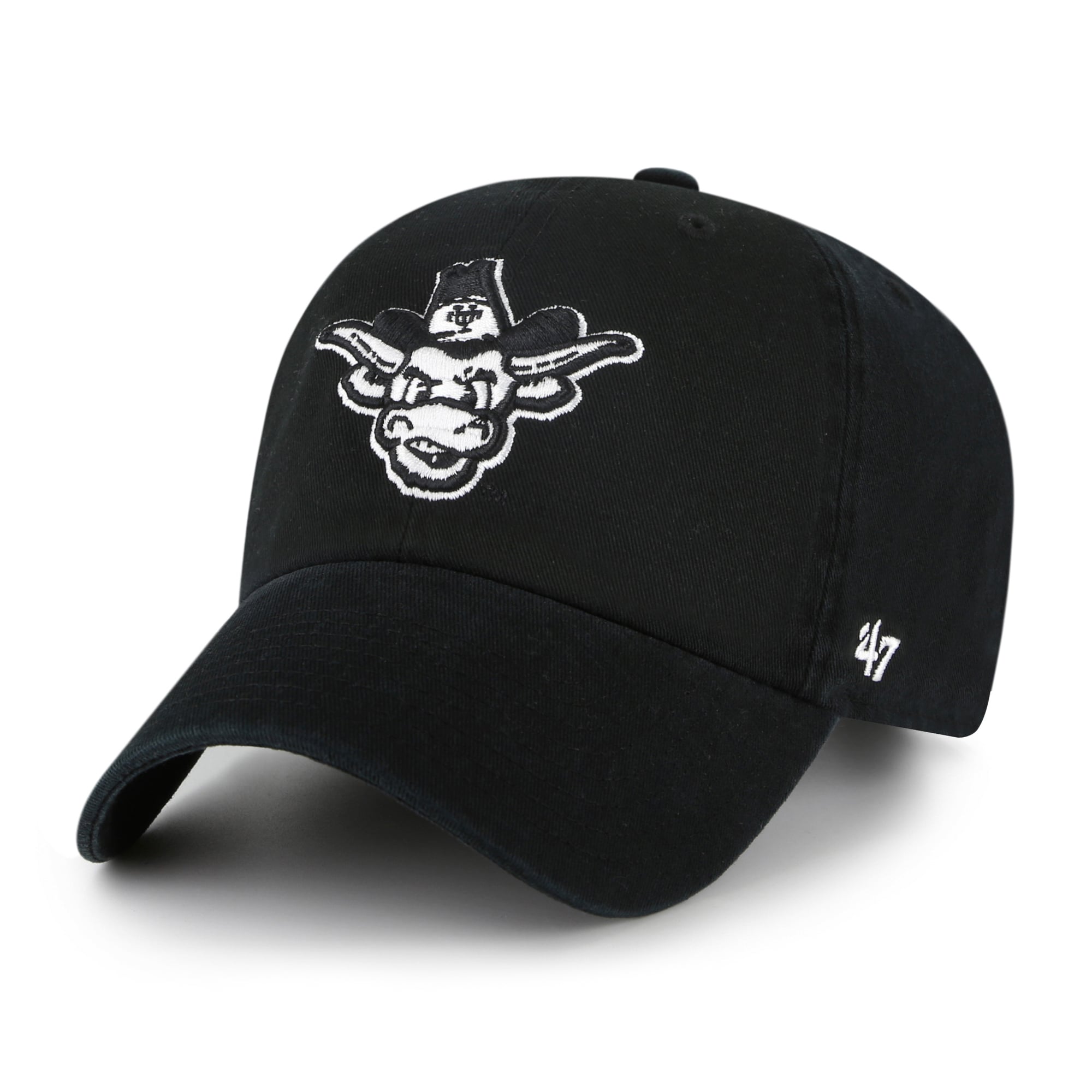 Men's '47  Black Texas Longhorns Vault Clean Up Adjustable Hat