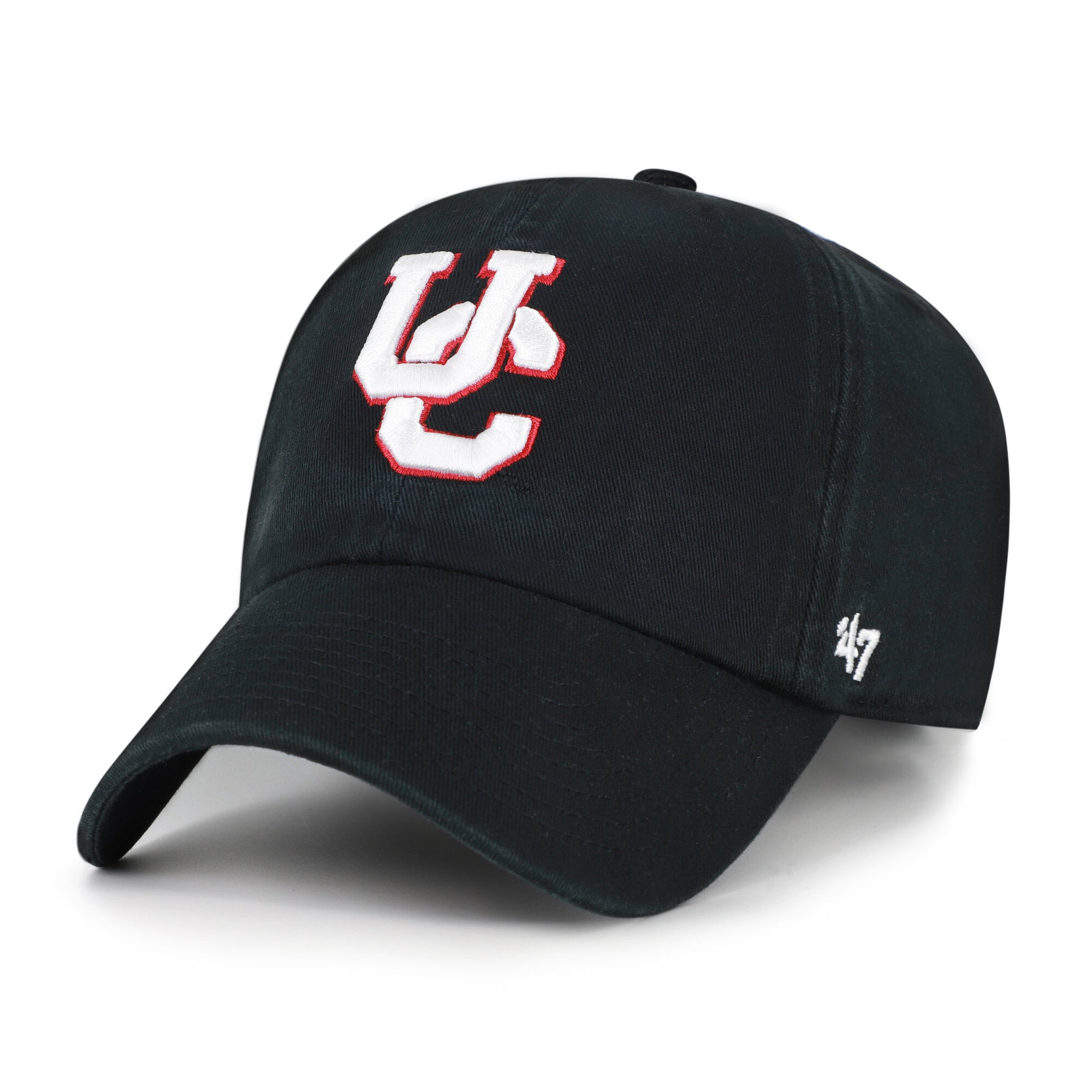 Men's '47 Black Cincinnati Bearcats Vault Clean Up Adjustable Hat