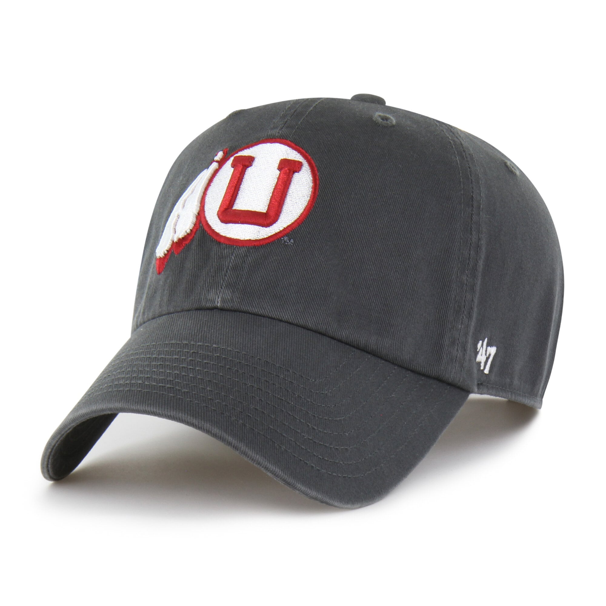 Unisex '47  Utah Utes Charcoal Vault Clean Up Adjustable Hat