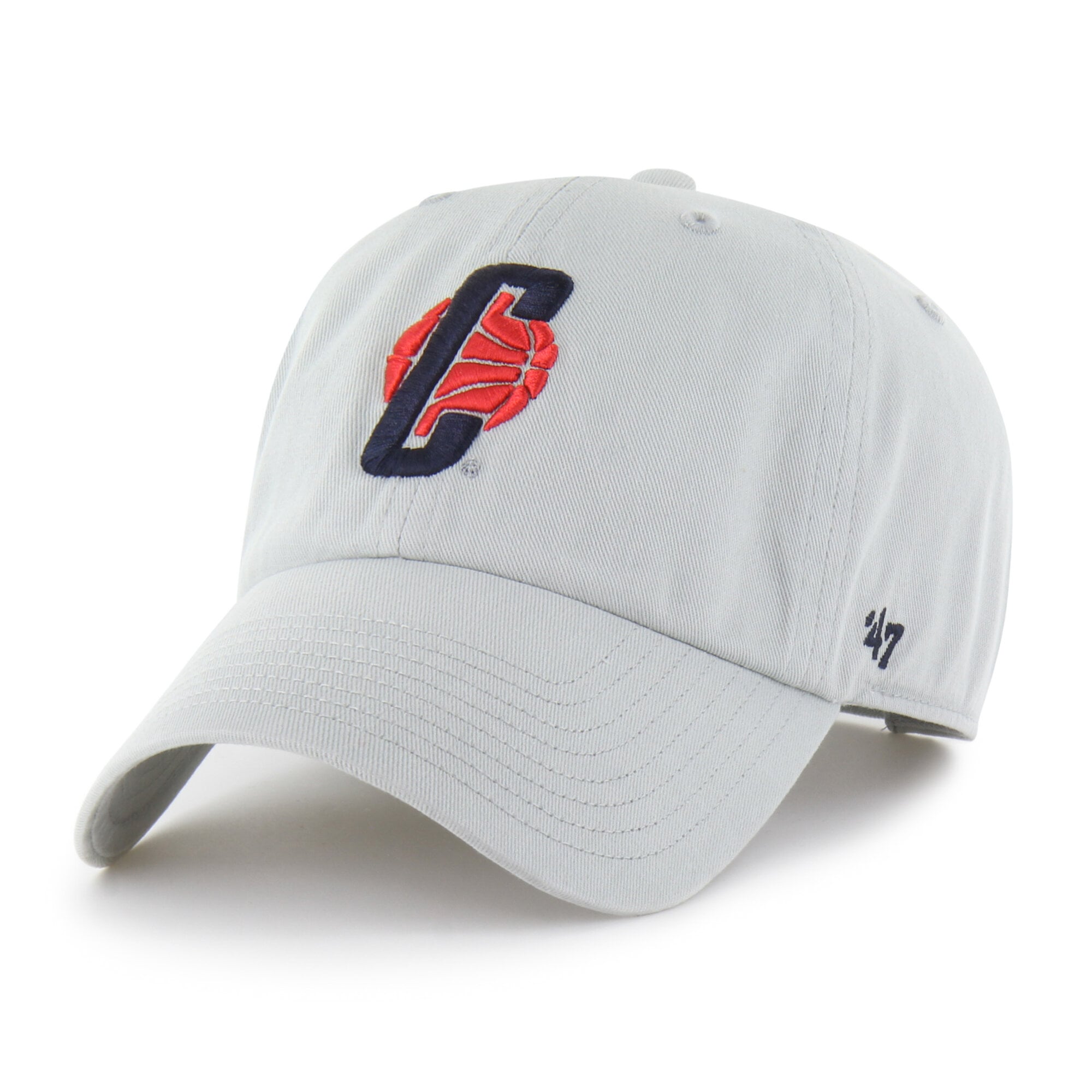Men's '47  Gray UConn Huskies Vault Clean Up Adjustable Hat