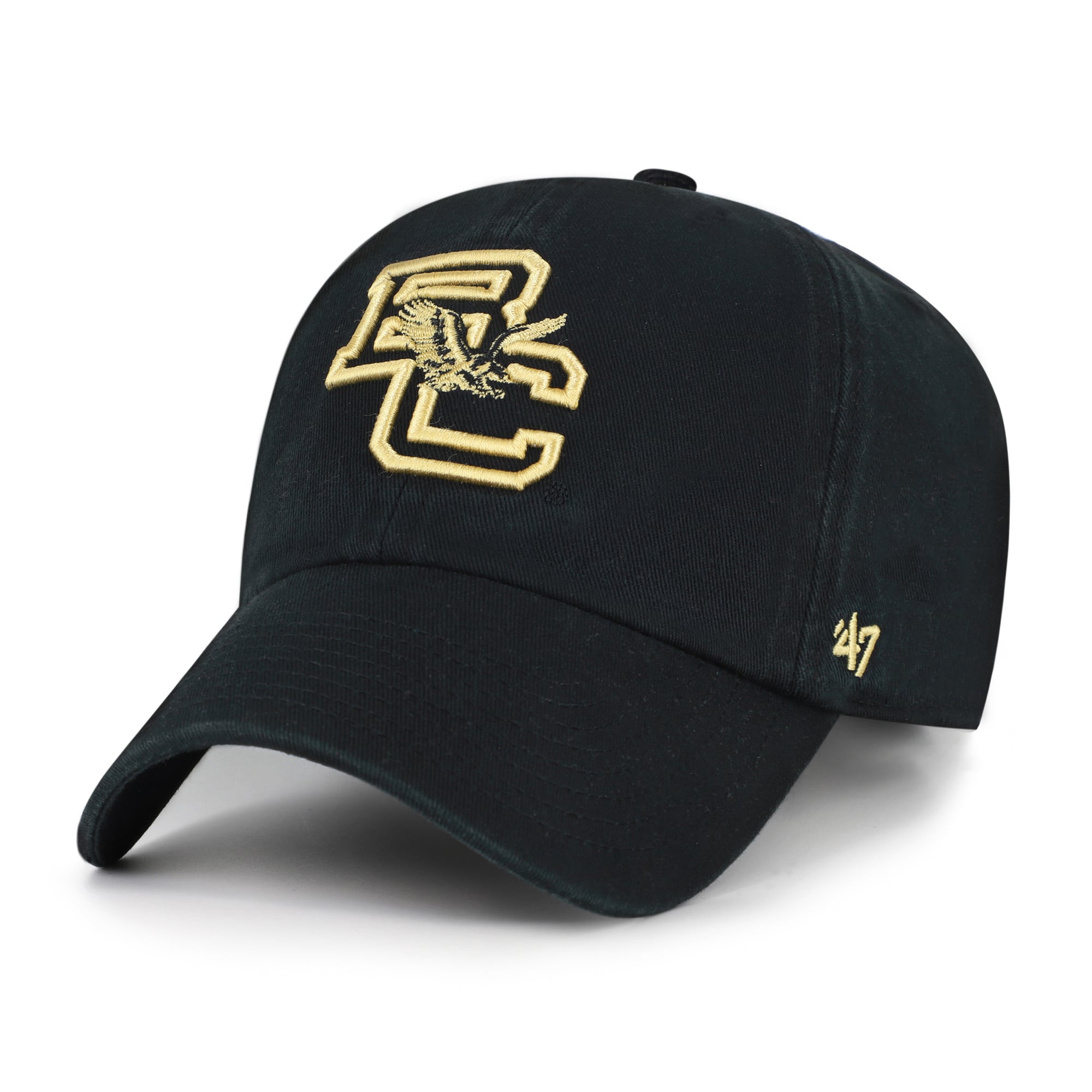 Men's '47 Black Boston College Eagles Vault Clean Up Adjustable Hat