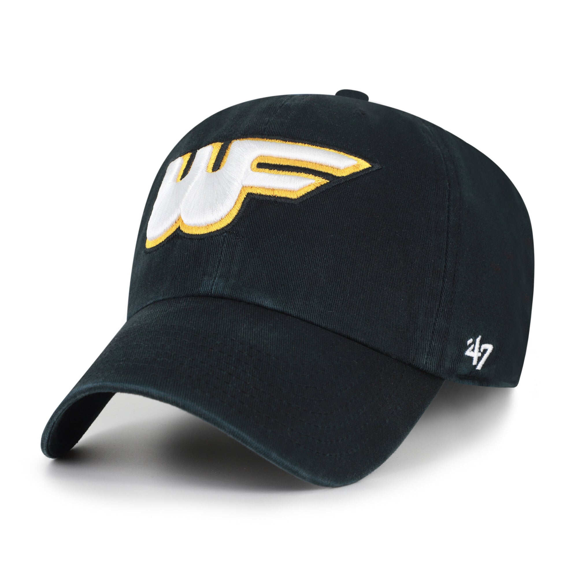 Men's '47 Black Wake Forest Demon Deacons Vault Clean Up Adjustable Hat