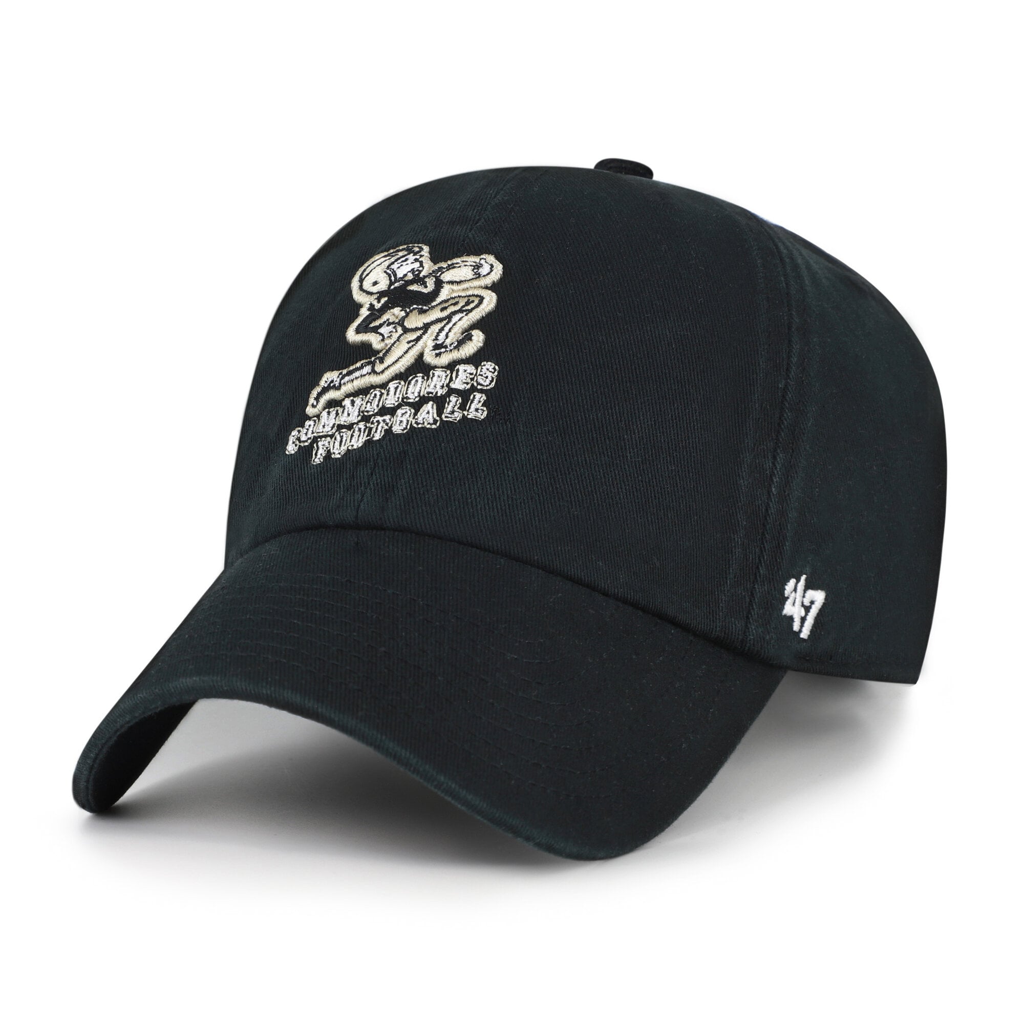 Men's '47  Black Vanderbilt Commodores Vault Clean Up Adjustable Hat