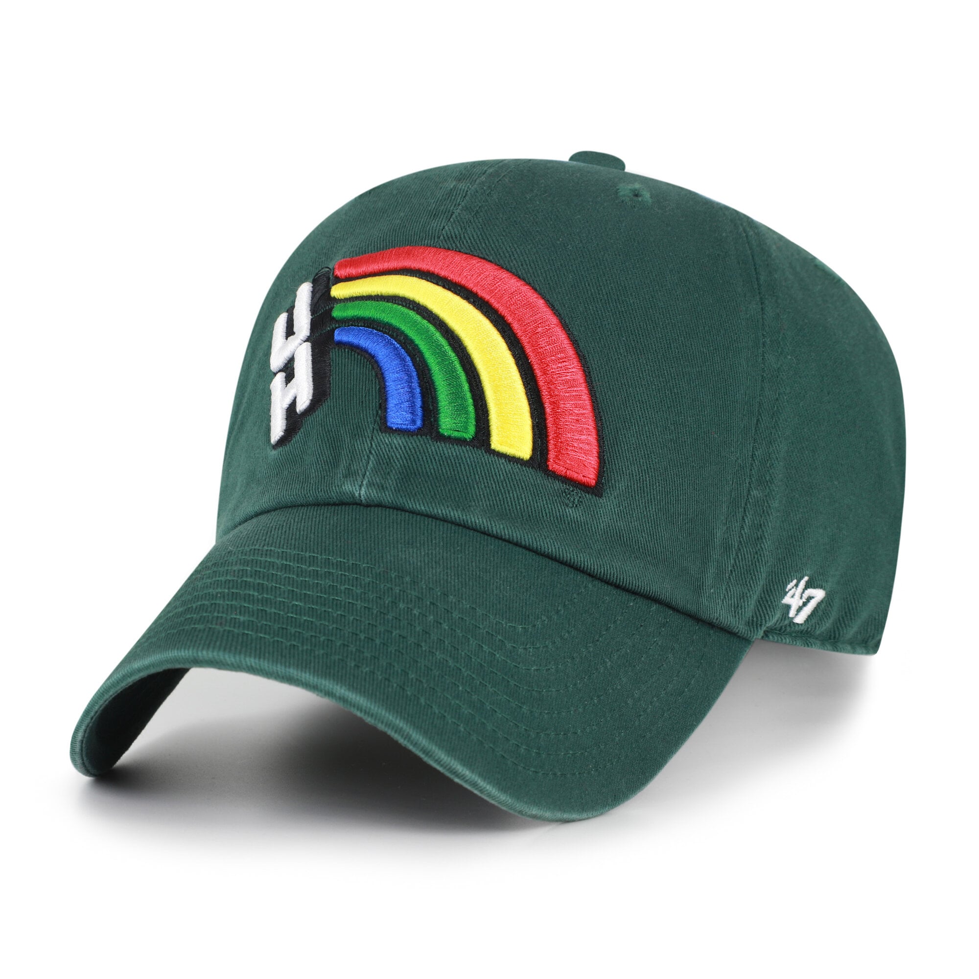 Men's '47 Dark Green Hawaii Rainbow Warriors Vault Clean Up Adjustable Hat