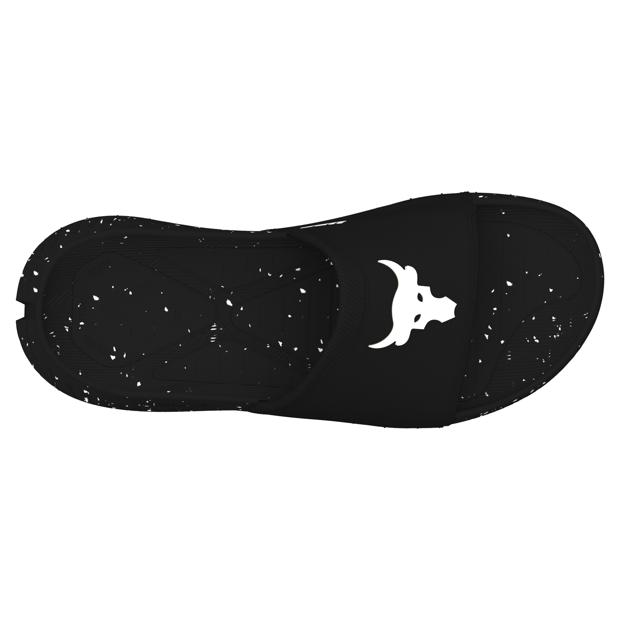 Unisex Under Armour Black UFC Rock 3 Slide Sandals