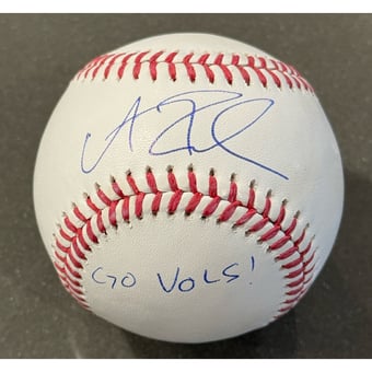 "Andrew Fischer Milwaukee Brewers Autographed Baseball with ""Go Vols!"" Inscription"