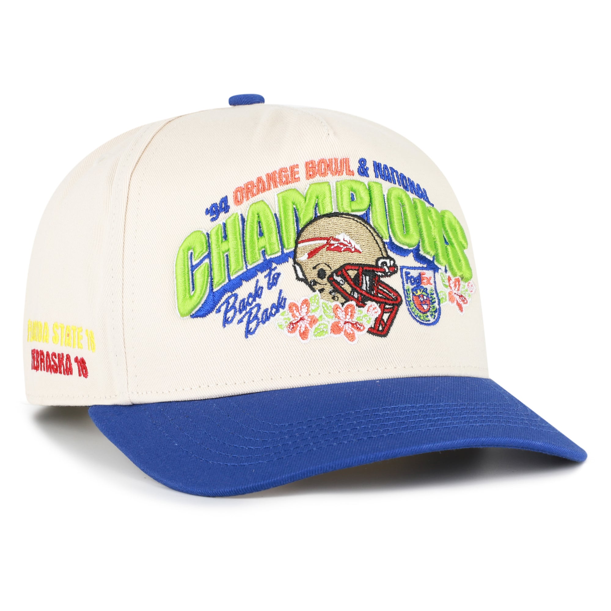 Men's '47  Natural Florida State Seminoles Orange Bowl Champions Scored Hitch Adjustable Hat