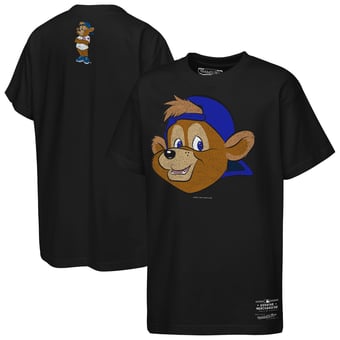 Youth Mitchell & Ness  Black Chicago Cubs Big Face Mascot T-Shirt