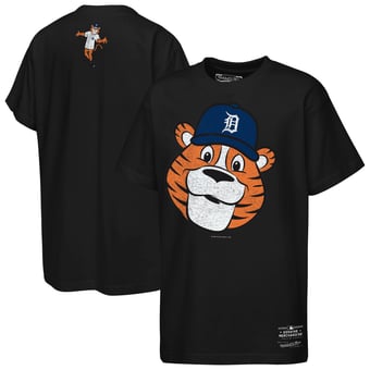 Youth Mitchell & Ness  Black Detroit Tigers Big Face Mascot T-Shirt