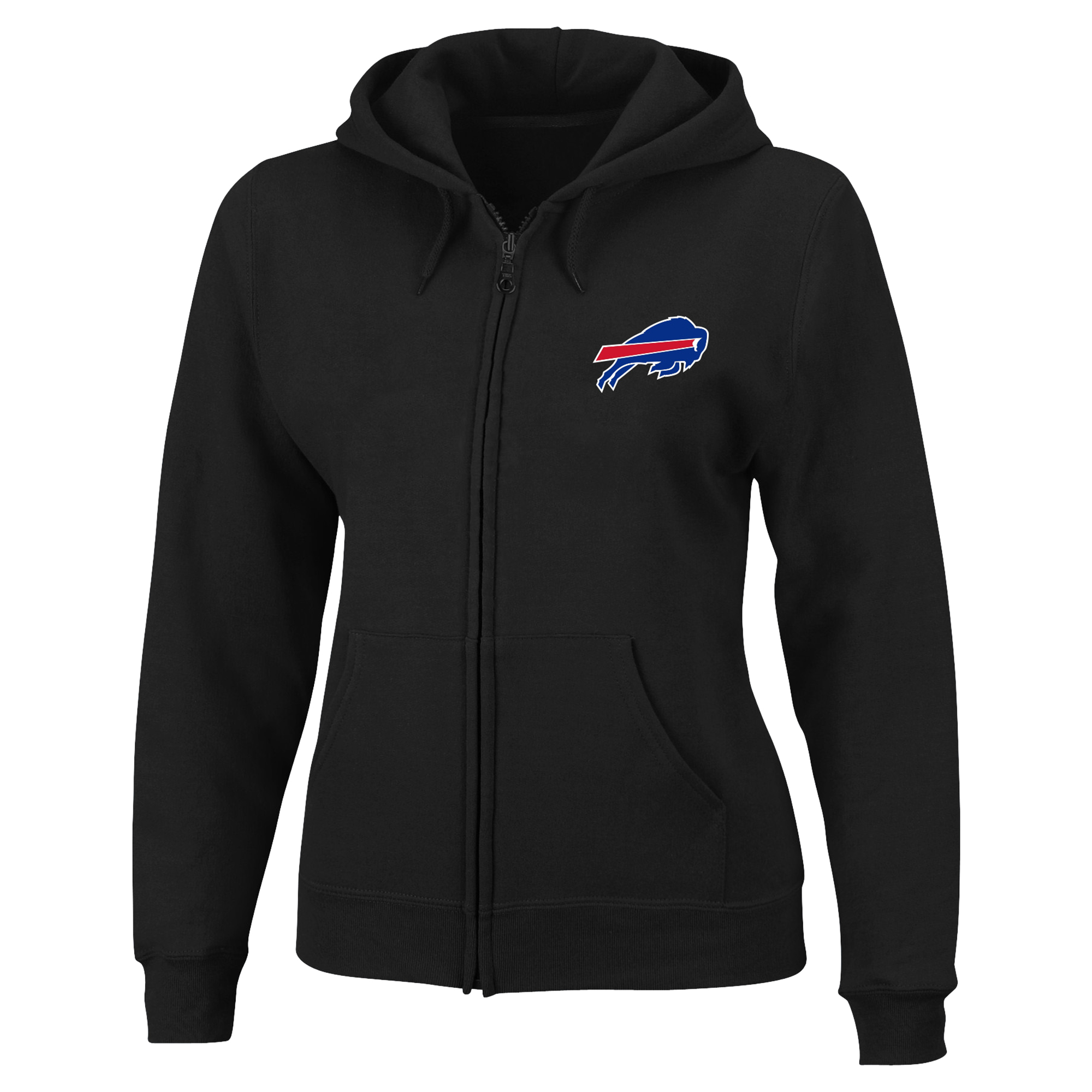 Women's Fanatics Black Buffalo Bills Plus Size Full-Zip Hooded Sweatshirt