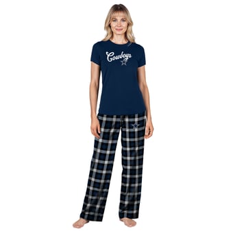 Women's Concepts Sport Navy Dallas Cowboys Plus Size Highland Sleep Set