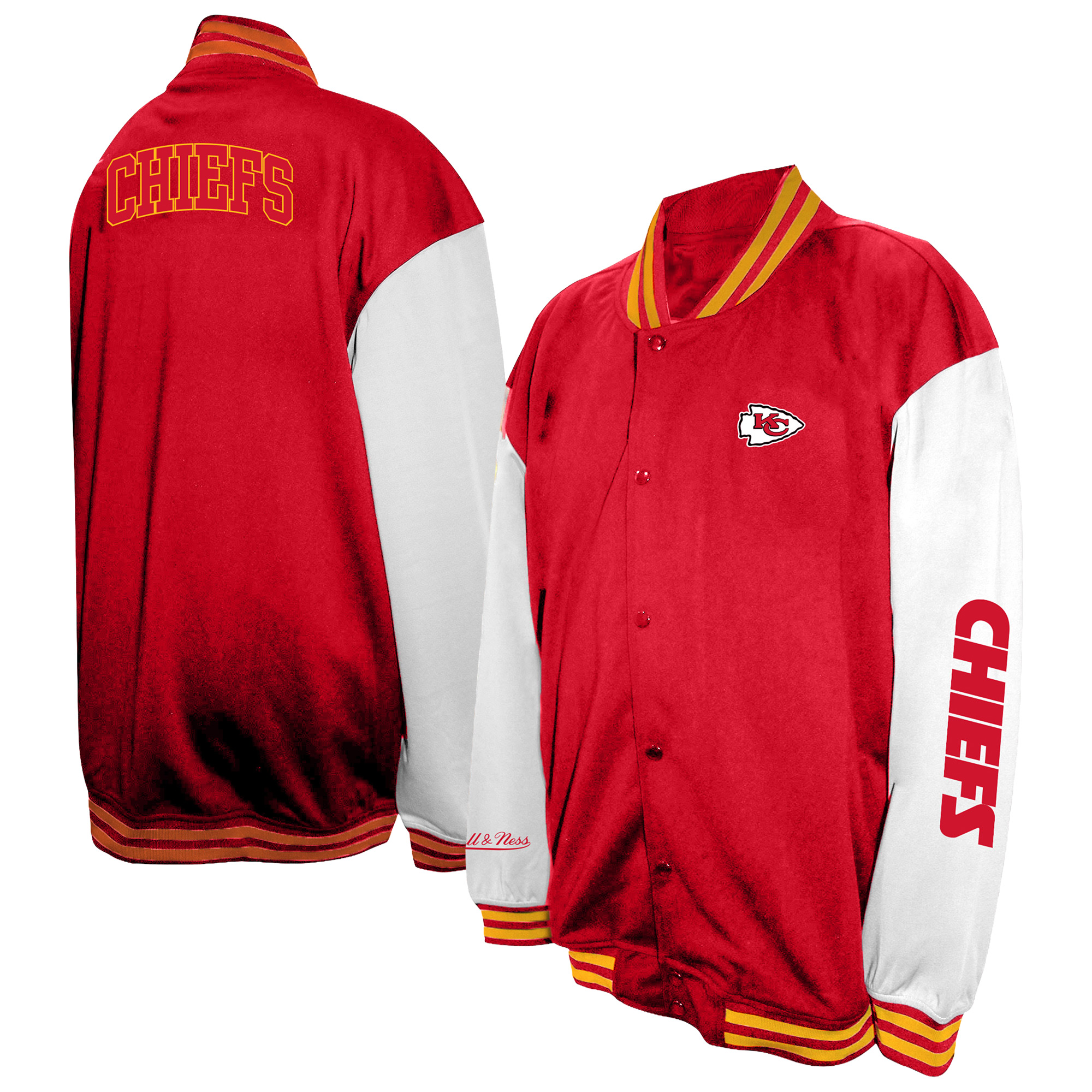Men's Profile  Red Kansas City Chiefs Big & Tall Full-Snap Varsity Jacket