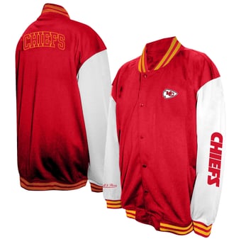Men's Profile  Red Kansas City Chiefs Big & Tall Full-Snap Varsity Jacket