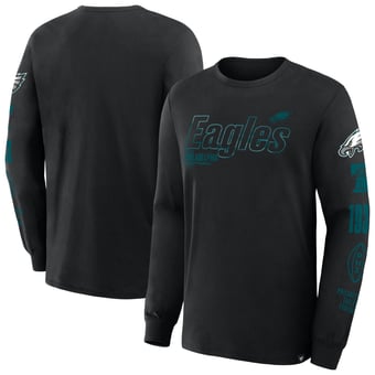 Men's Fanatics Black Philadelphia Eagles Big & Tall Checkdown Pass T-Shirt