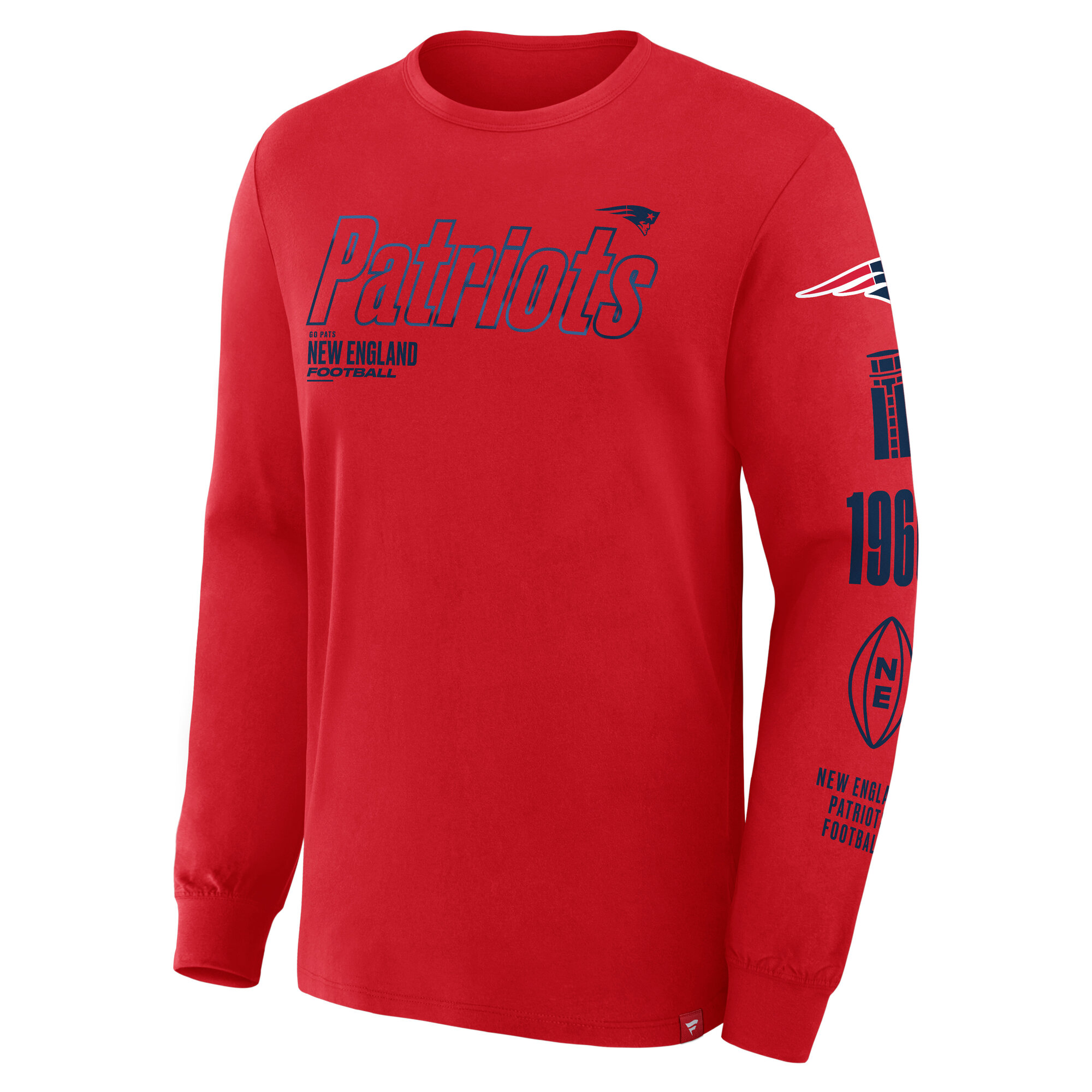 Men's Fanatics Red New England Patriots Big & Tall Checkdown Pass T-Shirt